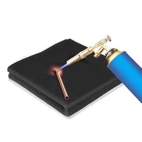 10MM Thick 40x40 Inch Fireproof Welding Blanket, 10mm Thickened Pad Fire Resistant Carbon Felt Cloth Flame Retardant Fabric Protector Pad for Soldering Firepit Smoker