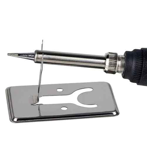 8 Pack Soldering Iron Pen Stand Holder Basic Mini Portable Folding Metal Support Station Shelf Bracket Solder Welding Gun High Temperature Resistance Protecting Base Holders Rack