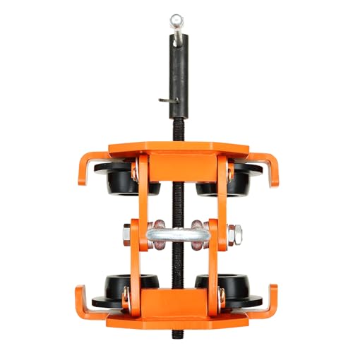 VEVOR Manual Trolley, 4400 lbs/2 Ton Load Capacity, Push Beam Trolley with Dual Wheels, Adjustable for I-Beam Flange Width 2.8" to 6.7", Heavy Duty Alloy Steel Garage Hoist for Straight Curved I Beam