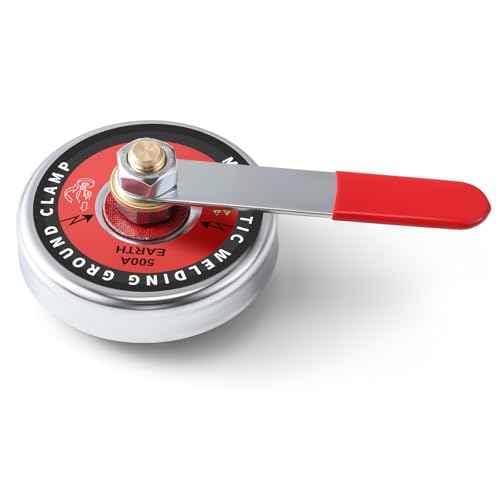 500 Amp Magnetic Welding Ground Clamp ¥Õ3. 34¡± Strong Gripping Quick Release Magnetic Welding Support Clamp Tools for Soldering Cutting Plant Industries Work and Instrument Processing