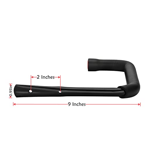 Garage Storage Ladders Hooks, 6 Pack Heavy Duty Utility Hanger, 9.8IN Wall Mount Rack Safely Holds 50 Pounds