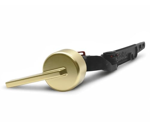 Korky Strongarm Metal Toilet Handle & Lever Brushed Gold - Fits All Toilets