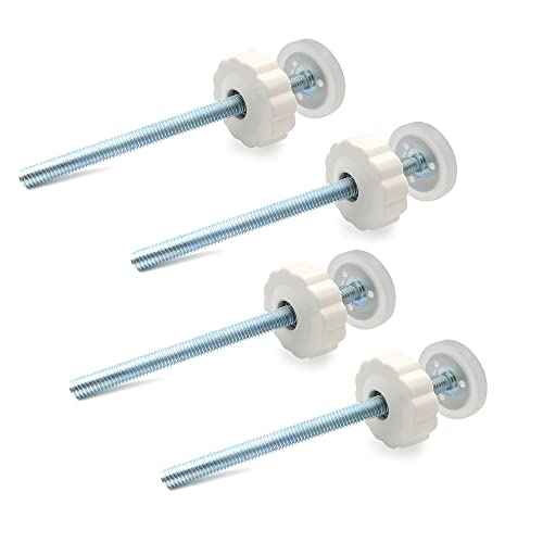 Vmaisi 8MM Pressure Gates Threaded Spindle Rods, Baby Gates Accessory Screw Bolts Kit Fit for All Pressure Mounted Walk Thru Gates 4 Pack