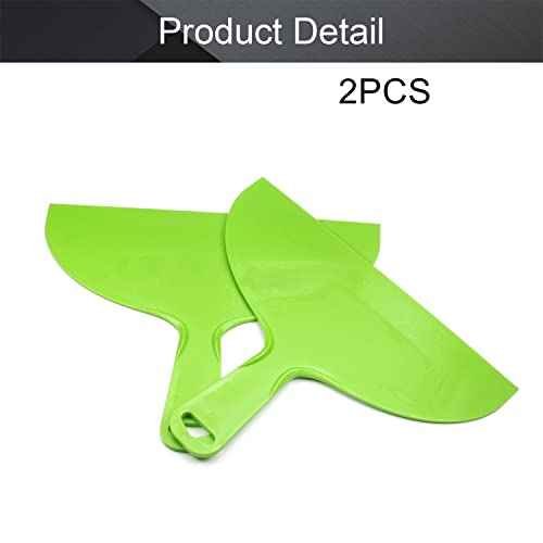 Utoolmart Putty Knife 10" Putty Scraper Large Size Flexible Paint Scraper Tool for Spackling, Wallpaper Scraper Plastic Spreader, Spatula Scraper, Spackle Tools Green 2Pcs