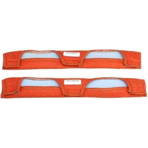 2Pcs Hard Hat Helmet FR Sweatsopad Air Cushioned 20-3200V Sweatband - Sweatband - Sweat Bands Washable (Orange)