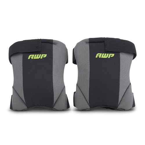 AWP Low-Profile Fabric Cap Work Knee Pads | Non-Marring Non-Scratching All-Day Comfort Knee Pads | One Size