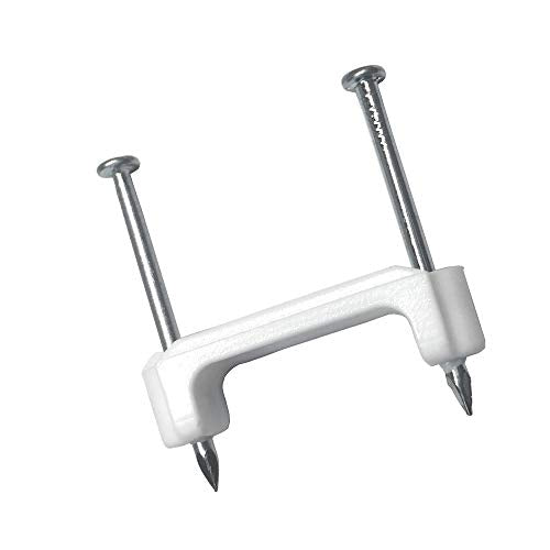 Gardner Bender PS-225J Plastic Staples ½ Inch, 225 Pack for Romex & NM Cable
