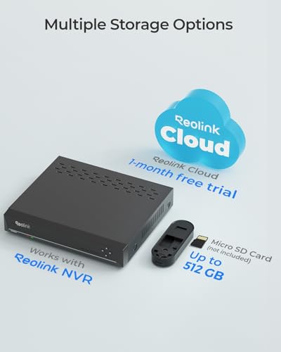 REOLINK Black WiFi Video Doorbell 2K Wired Camera with 4:3 Wide View & Chime
