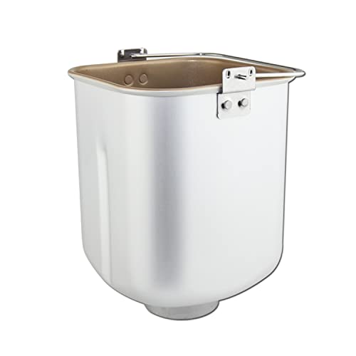 Queenom Bread Machine Pan Square Aluminum Non-Stick 2lb Capacity