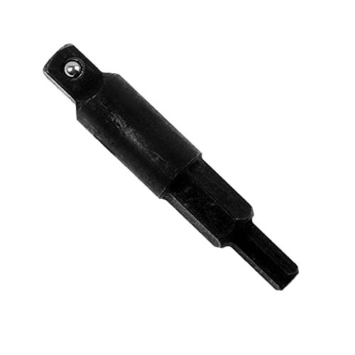 A.I.FORCE 2-Piece Hexagon Key Adapters for HVAC, 1/4-Inch Square Wrench Opening, Carbon Steel, Alloy Steel