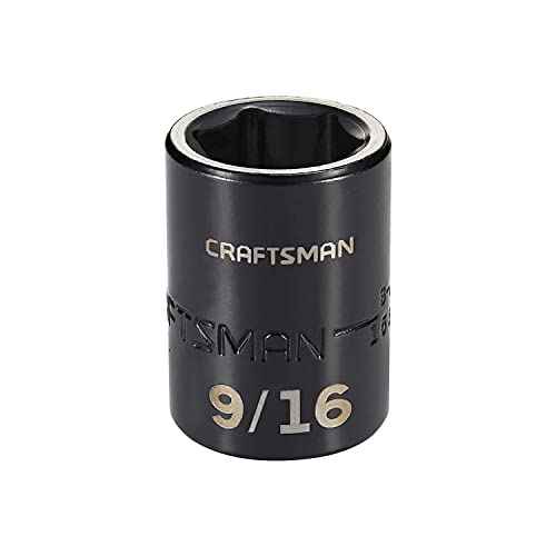CRAFTSMAN Impact Socket, Shallow, SAE, 3/8 in. Drive, 9/16 in. (CMMT15835)