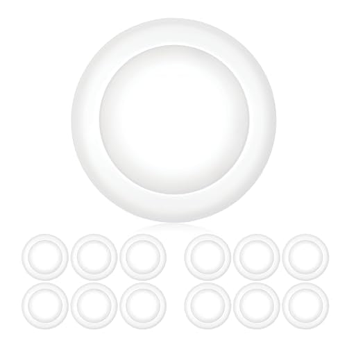 Parmida LED 12 Pack 5/6 Inch Dimmable Recessed Ceiling Lights 15W Daylight 5000K
