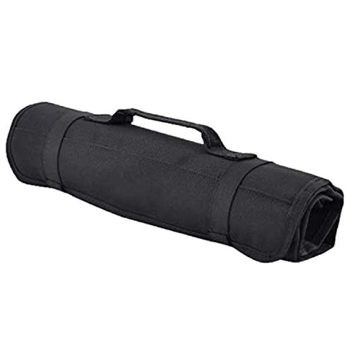 Canvas Tool Roll Up Bag Organizer with Pouches for Wrenches,Screwdrivers,Sockets,Durable Storage Pouch Ideal for Electricians,HVAC Technicians,Plumbers,Carpenters,Mechanics