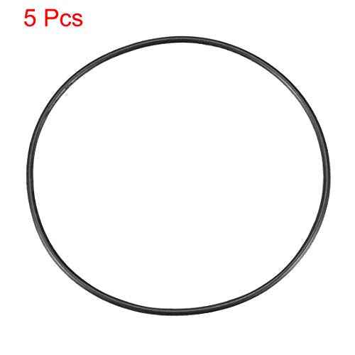 uxcell Nitrile Rubber O-Rings 42mm OD 40mm ID 1mm Width, Metric Sealing Gasket, Pack of 5