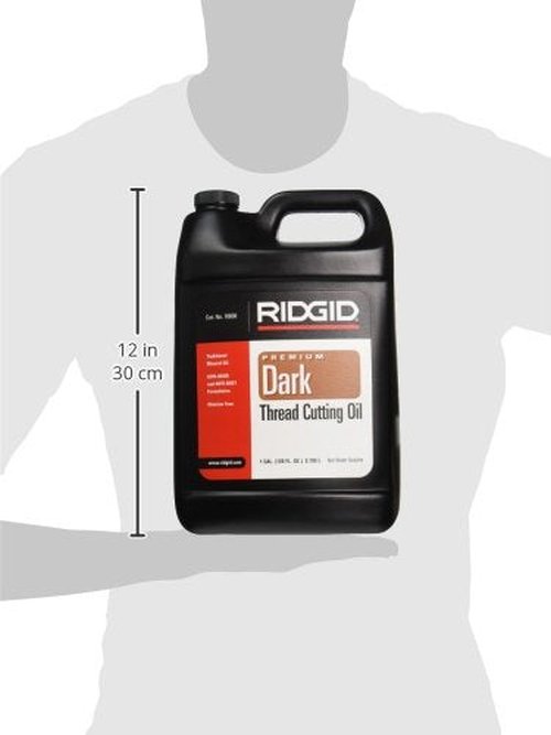 RIDGID 70830 Dark Thread Cutting Oil, 1 Gal, Halogen, PCB and Chlorine-Free, Low-Odor Anti-Mist Formulation, Designed to Prolong Equipment Life, Cools Threads and Pipes