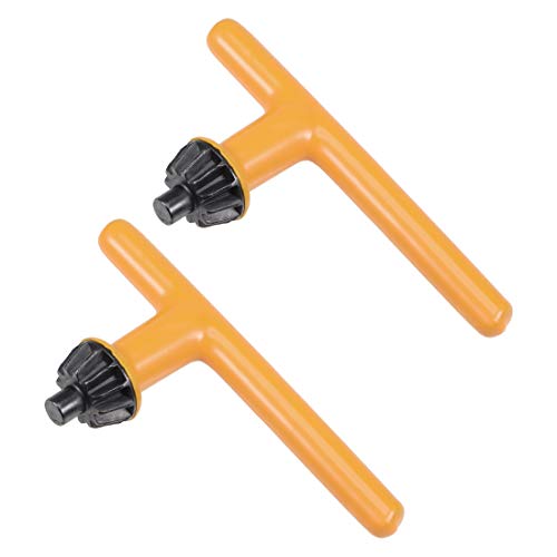 uxcell Chuck Key 6mm Pilot 12 Teeth for 1.5-13mm Drill Chuck Yellow 2pcs