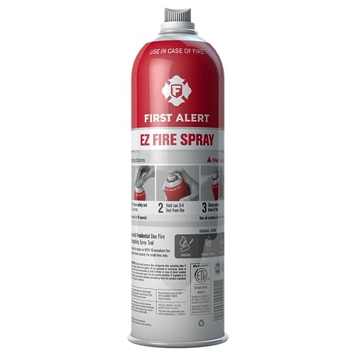 First Alert EZ Fire Spray - 32 Seconds Portable Fire Extinguisher - Single Pack