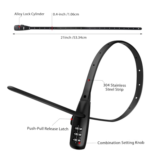 Adjustable Babyproof Lock, Easy Install on Cabinets, French Fridges, French Door, Baby Carriages, Kids Bikes, Helmet, Gates, Suit for Child & Adults, Versatile Safety Solution (3 Pack BlACK)