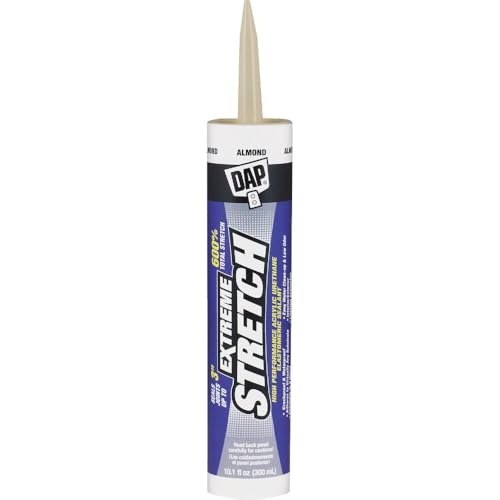 DAP Extreme Stretch Acrylic Urethane Sealant Almond 10.1 Oz - Waterproof & Paintable