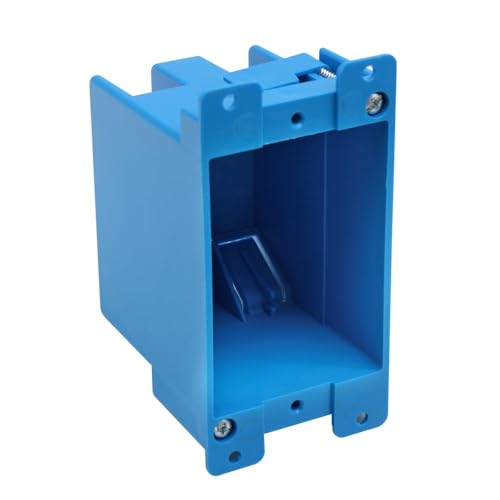 XGGYA 1 Gang Deep Old Work Electrical Outlet Box PVC Fire-Rated 14 cuin