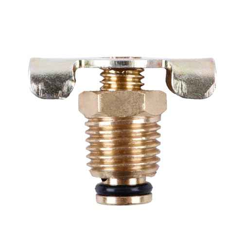 Brass Radiator Drain Valve 1/4-Inch NPT Wing style air compressor tank bottle valve Replacement Part Flow Control Portable petcock
