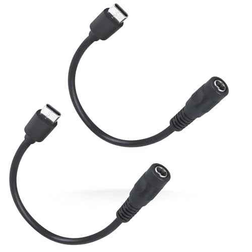 12V Type C Heated Jacket Battery StepUp Adapter Charger Cable for Milwau-kee, M12,Metabo, Makita, Craftsman, Snap-on,12V Hoodie- 2 Pack