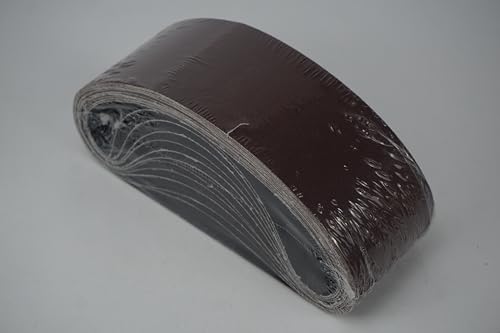 3x21 3 x 21 Inch Sanding Belt Pack 3-Inch x 21-Inch,12 Pcs(4 Each of 80 120 150 Grits) Aluminum Oxide for Sander