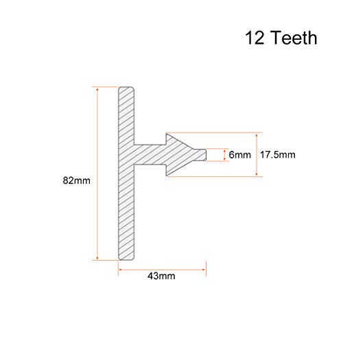 uxcell Chuck Key 6mm Pilot 12 Teeth for 1.5-13mm Drill Chuck Yellow 2pcs