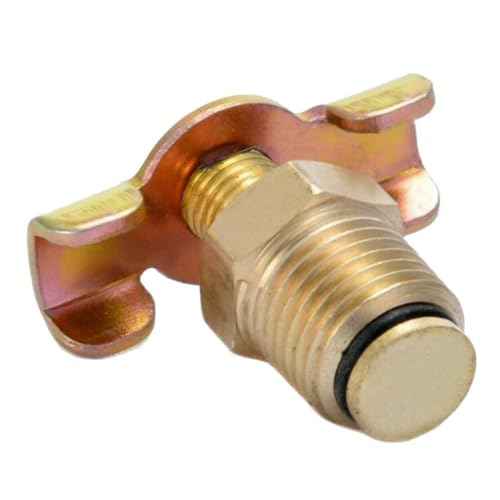 Baosity NPT 3/8" Solid Brass Drain Valve Compressor Port Fittings Petcock Water Drain Valve Replacement Part