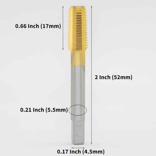 1/16-27 NPT Tap Pipe Thread, M35 Cobalt Steel, Extra Hard, Industrial Grade for Heavy-Duty Jobs, More Durable & Heat Resistant, Perfect for Stainless Steel - Ideal for DIY & Professionals