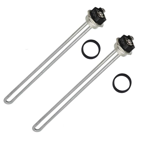 DROMIX 2PC 4500W 240V Water Heater Elements Screw-In High Watt Density Copper