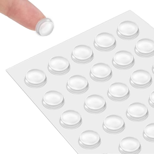 160 Pcs Silicone Cabinet Door Bumpers Self-Adhesive Round Noise Dampening Pads