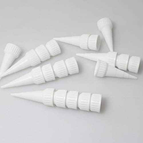 RLECS 20pcs Snip Tip Applicator Adhesive Tube Tips Cap for E6000 Craft Glue 3.7 Ounce Adhesive Tubes, White