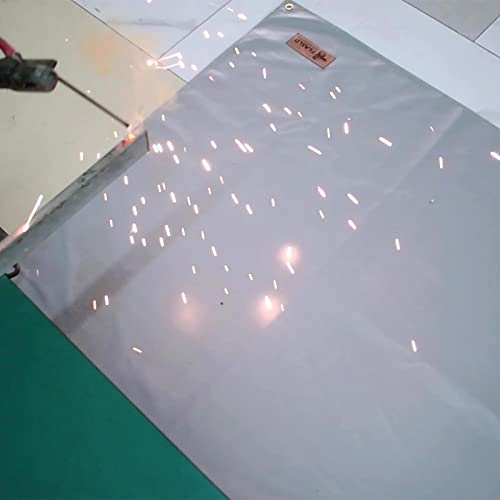 FLASLD Heavy Duty Welding Blanket Fireproof 4x4 ft,Heat Shield Mat Welding Accessories and Tools, Soldering Blanket for Industrial and Home Use
