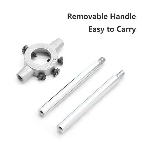 20mm Round Die Stock Handle Wrench, Adjustable Die Wrench Handle Holder, Heavy Duty Threading Die Holder Handle (Metric, M4.5-M6)