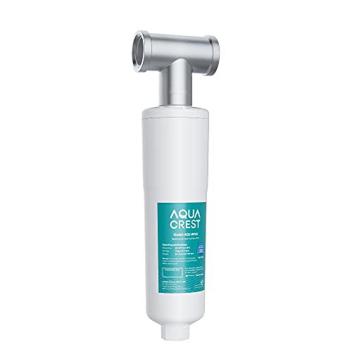 Aqua Crest Whole House Scale Inhibitor with T-Fitting for Plumbing Protection