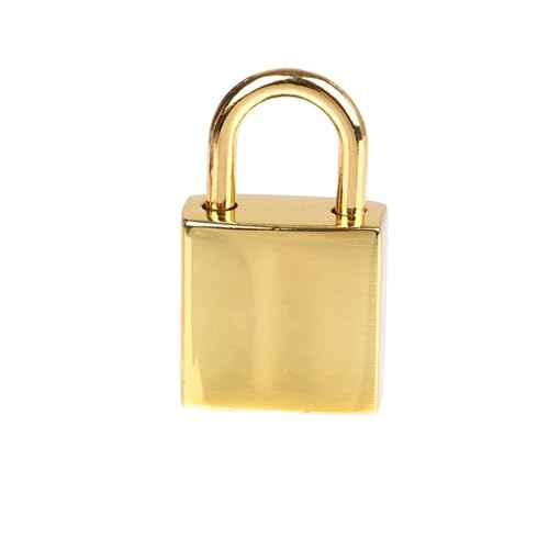 2pcs Vintage Old Antique Style Mini Archaize Padlocks Key Lock with Key for Jewelry Box Storage Box Diary Book(Gold)