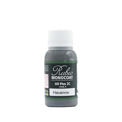 Rubio Monocoat Wood Stain & Finish Sample - Gris Beige | Oil Plus Part A | Quick-Dry, Eco-Friendly Linseed Wood Oil for Indoor Use | Ideal for Sampling Oil Plus 2C & Touch Ups | 20 mL