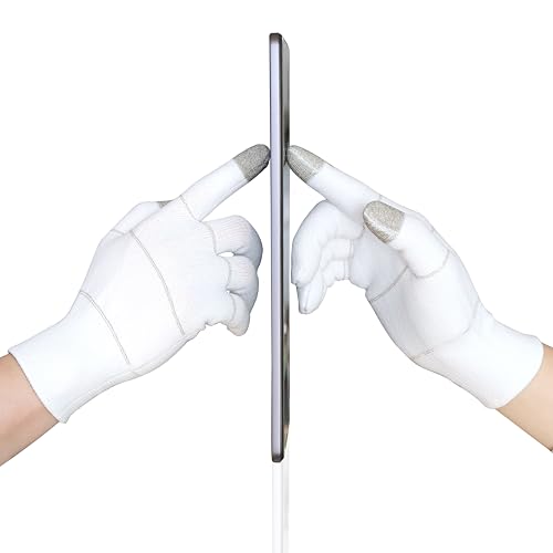 Youneedthat AeroSilver Seamless Touchscreen Gloves ? Eczema Relief, Non-Slip Work Glove Liners, Moisture-Wicking, 10/20 Pack