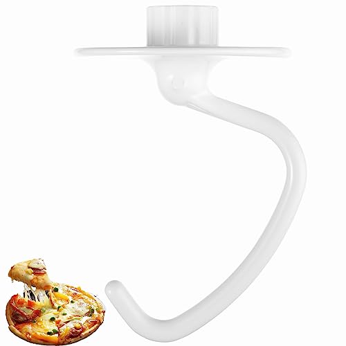 ABTER K45DH C-Shaped Coated Dough Hook for KitchenAid Mixers (K45, K45SS, KSM90, KSM150) 4.5/5.0 Qt Bowl - Dishwasher Safe
