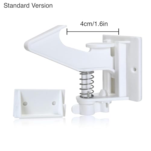 Vmaisi 12 Pack Child Safety Cabinet Locks - No-Drill Easy Install, Includes Screws, Standard
