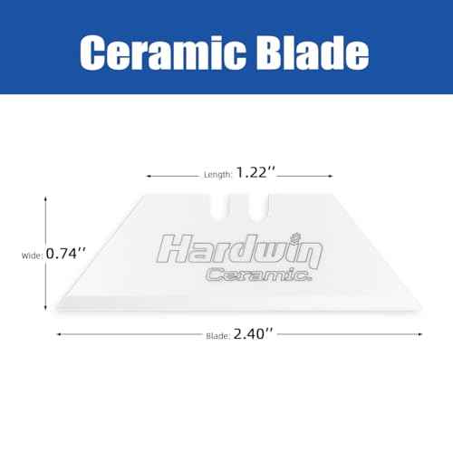 Zirconia Ceramic Blades - 5Pack Replacement Utility Blades for Utility Knives, Ceramic Craft, Precision Box Cutter, Durable Craft Knife