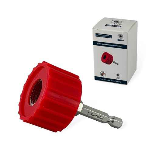 1/2-Inch Copper Pipe Cleaner for Power Drill, Model InerLok050, 1/2¡± Tube Cleaning Brush, Cleans Copper / Bronze / Brass Pipes and Tubes for Soldering, w/ Stainless-Steel Wire Bristles and 1/4¡± Shank¡¦