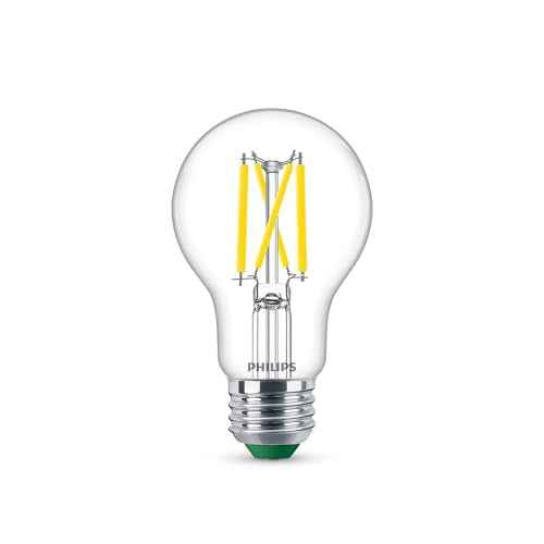 PHILIPS A19 Ultra Efficient Clear Dimmable LED Light Bulbs - Flicker-Free 60w Light Bulbs with EyeComfort Technology - Daylight 5000K - 800 Lumen - E26 Base - 8 Pack