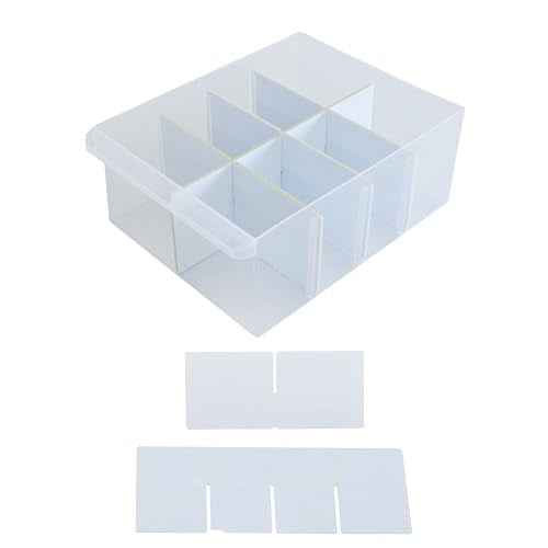 (24-Pack) Large Drawer Configurable Dividers compatible with Craftsman, ArtBin Craft Storage Cabinets, (24 Width + 6 Length Dividers), (Dividers Only)