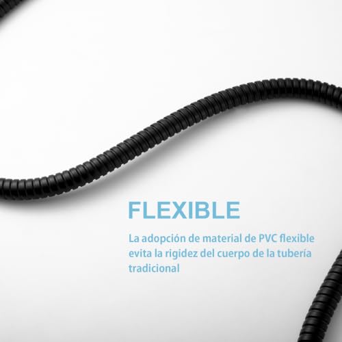 OFFO 60-Inch Matte Black Kink-Free Stainless Steel Shower Hose with Brass Fittings