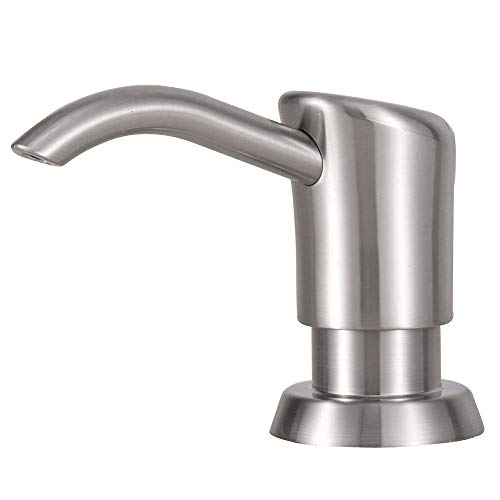 GAGALIFE Brushed Nickel Dish Soap Dispenser 17 oz for Kitchen Sink
