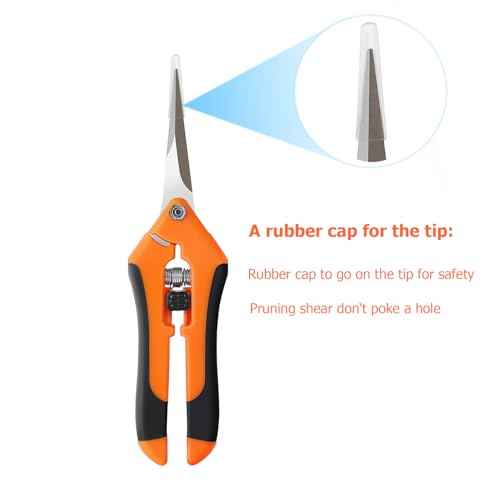 BEoffer 4 Pack Pruning Shears, 6.5 Inch Garden Scissors Gardening Hand Pruning Snips with Straight Stainless Steel Precision Blades for Gardening Flower Plant Precise Trimming and Pruning Maintenance