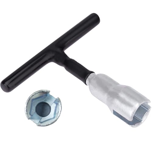 Wing Nut Tool, T Handle Wing Nut Hand Tool, Wing Nut Driver for Eye Screws and Screw-in Hooks Heavy Duty Metal Manual Installation Tightening Release Portable Wing Nuts Tool