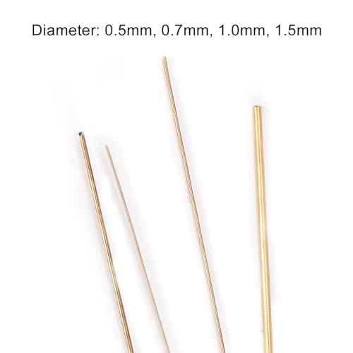 Silver Solder Wire, Gold Solder Silver Copper Aluminum Alloy Metal Welding Rods Soldering Wire 4pcs 0.5mm 0.7mm 1.0mm 1.5mm for Jewelry Making